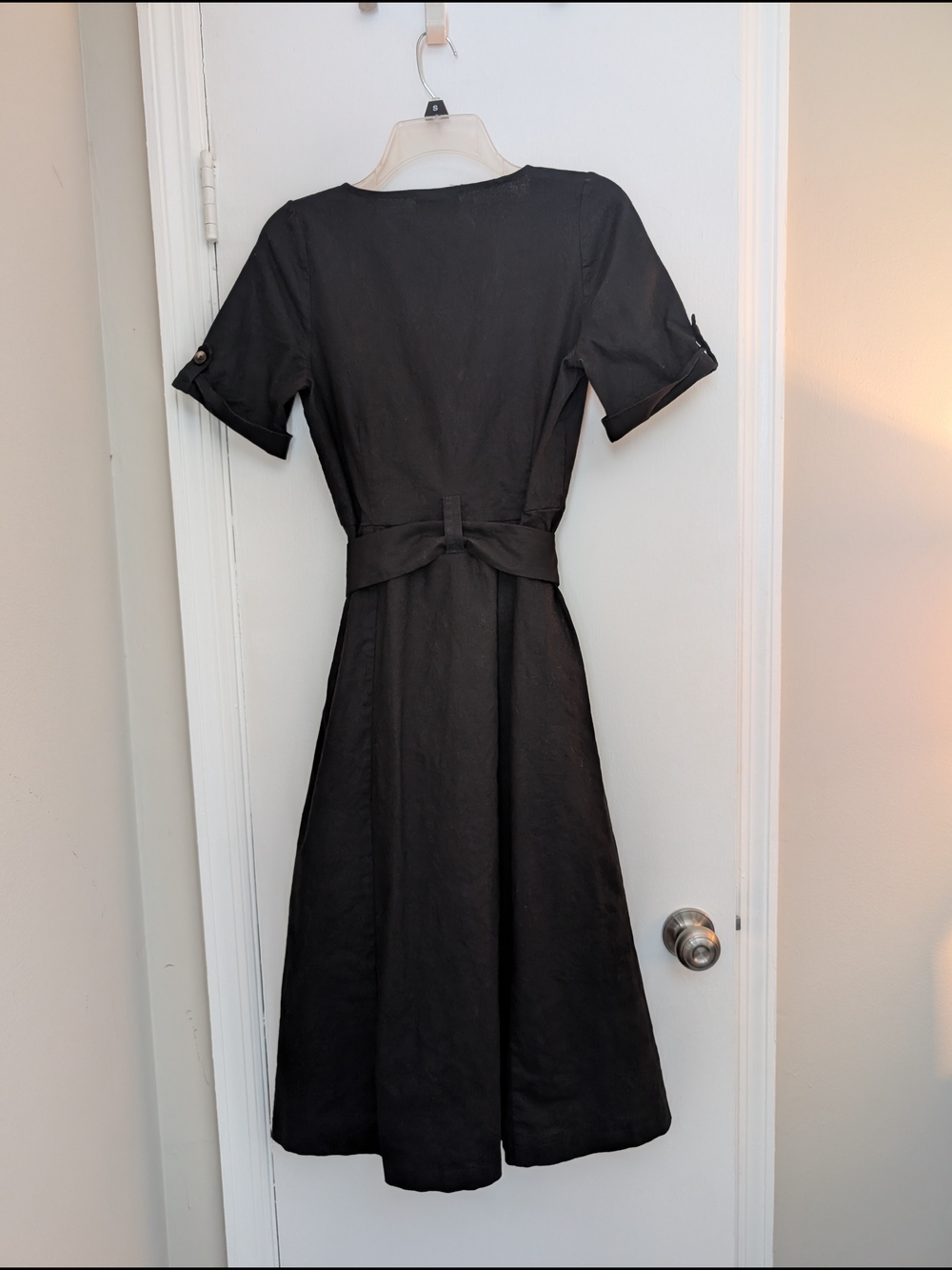 Sezane Marianne Dress Black 36 - Picture 8 of 9